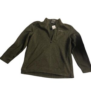 Eddie Bauer dark green fleece jacket